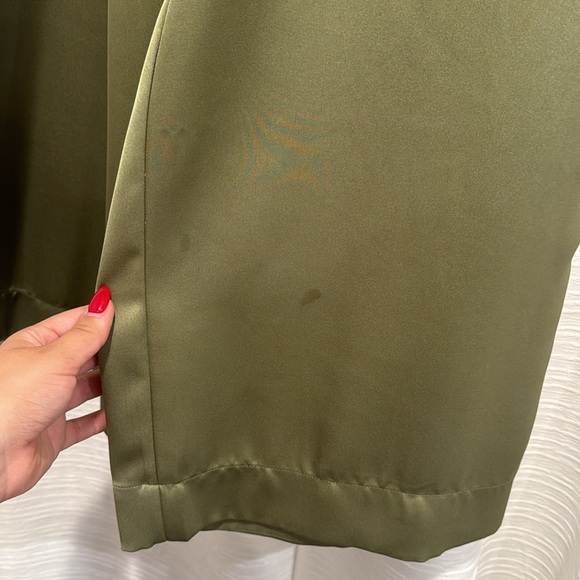 Song of Style Revolve Tevis Green Silk Pant - Picture 6 of 6